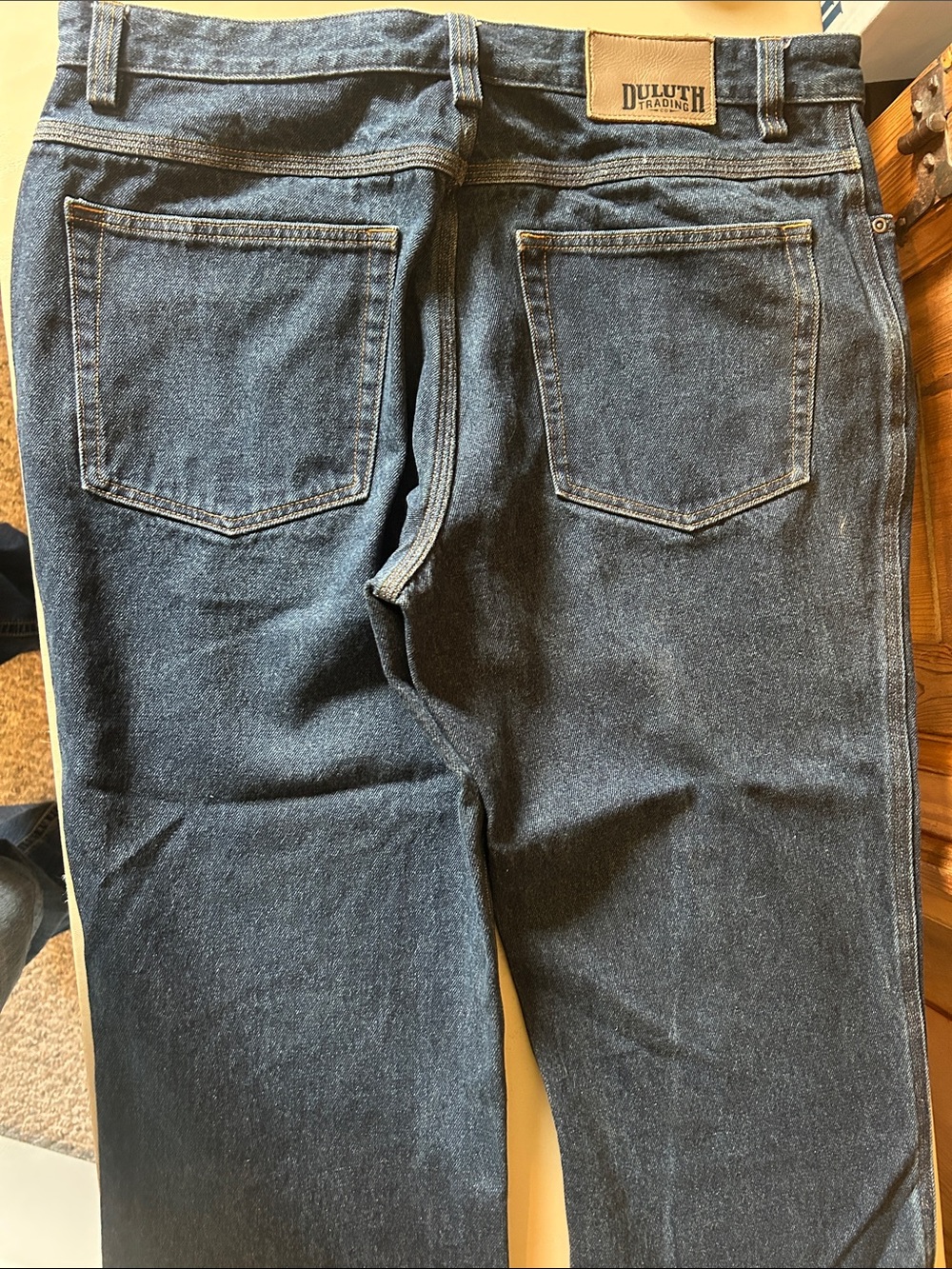 Duluth Trading Co Men's Dark Indigo Relaxed Jeans